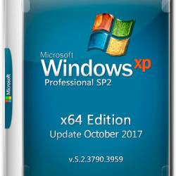 Windows XP Pro SP2 x64 Edition 5.2.3790 (Update Oct 2017) RUS/ENG