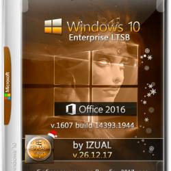 Windows 10 Enterprise LTSB x64 +Office 2016 by IZUAL v.26.12.17 (RUS/2017)