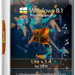 Windows 8.1 Professional x64 Lite v.1.4 by Den (RUS/2017)