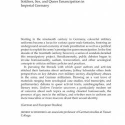 Uniform Fantasies: Soldiers, Sex, and Queer Emancipation in Imperial Germany - Jeffrey Schneider