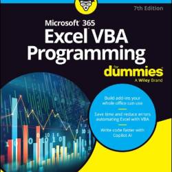 Microsoft 365 Excel VBA Programming For Dummies - Dick Kusleika