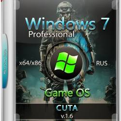 Windows 7 Pro Game OS by CUTA v.1.6 (x86/x64/RUS/2016)