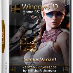 Windows 10 Home RS1 x64 v.1607-14393.105 Games Variant by Bellisha (RUS/2016)