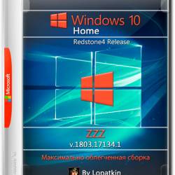 Windows 10 Home x64 1803.17134.1 RS4 Release ZZZ (RUS/2018)