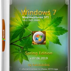 Windows 7  SP1 x64 Spring Edition by Ivandubskoj v.07.06.2019 (RUS)