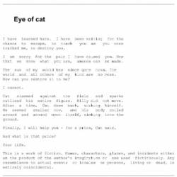 Eye of Cat - [AUDIOBOOK]