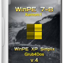 WinPE 7-8 Xemom1 + WinPE XP Simplix Grub4Dos v.4 (RUS/2014)