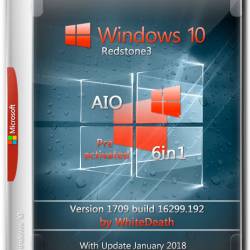 Windows 10 x64 RS3 6in1 v.1709.16299.192 by White Death (RUS/MULTi8/2018)