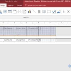 Workshop 5: Access Vba, Design And Advanced Methods