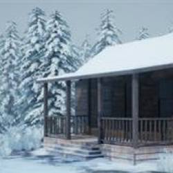 Victory3D - Environment Creation Snowy Cabin