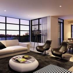    - Wallpapers Stylish living room.