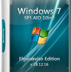 Windows 7 SP1 AIO 10in2 x86/x64 Elgujakviso Edition v.18.12.16 (RUS/2016)
