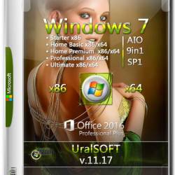 Windows 7 x86/x64 AIO 9in1 & Office2016 v.11.17 (2017) RUS