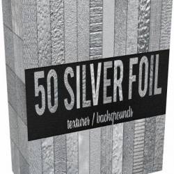 CreativeMarket - 50 Silver Foil Textures/Backgrounds