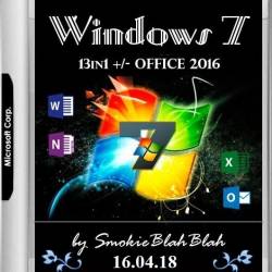 Windows 7 SP1 x86/x64 13in1 +/- Office 2016 by SmokieBlahBlah 16.04.18 (RUS/ENG/2018)