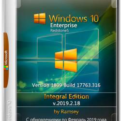 Windows 10 Enterprise x64 1809 Integral Edition v.2019.12.18 (ENG+RUS+GER)